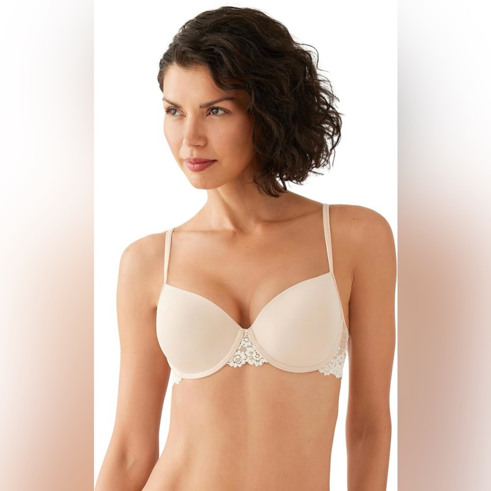 Wacoal Women's Sand Embrace Lace Petite Push Up Underwire Bra Size 36A